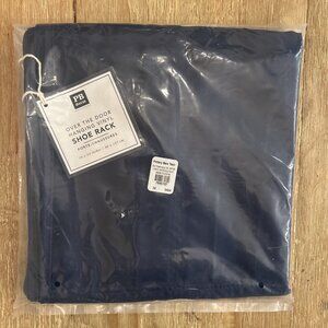Pottery Barn TEEN Vinyl Over The Door Shoe Storage Organizer Rack Navy Blue NEW